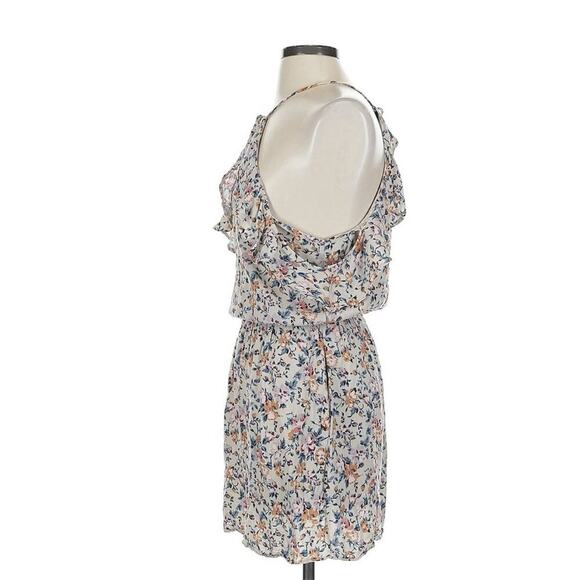 American Eagle Dainty Off Shoulder Floral Cotton Mini Dress Ruffle Women XS Flow - Picture 3 of 7